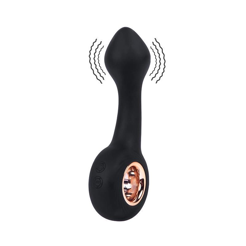 Анальная пробка Fantasy Vibrating Anal Plug, 14 см (черный)