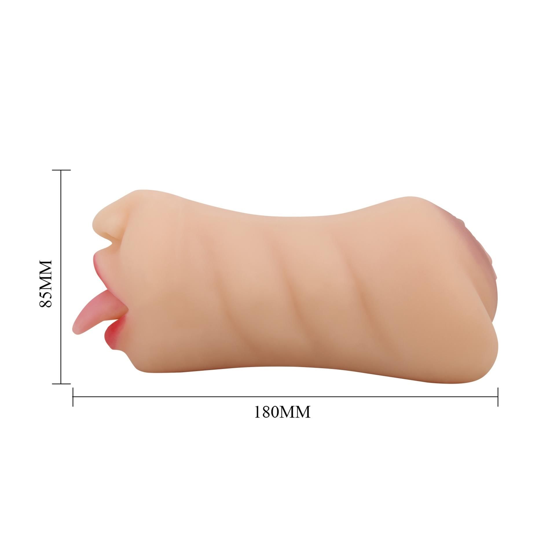 Masturbator podwójny Crazy Bull Sarah (w kolorze cielistym)