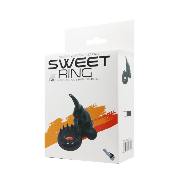 Эрекционное кольцо Baile Sweet Ring, 6.3 см (черный)