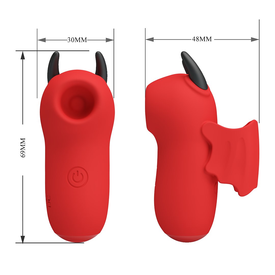 Bezdotykowy stymulator łechtaczki Pretty Love Magic Devil (czerwony)