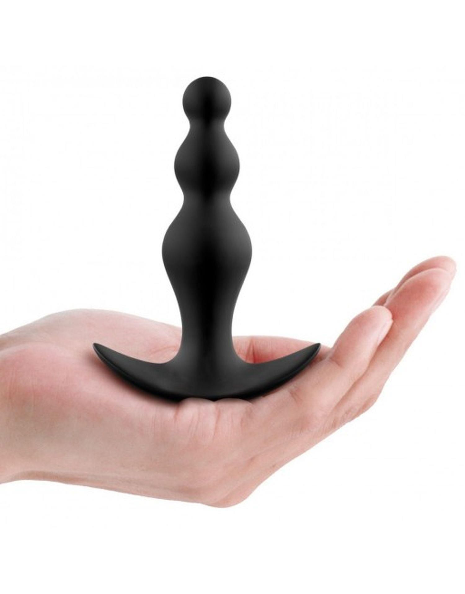 Korek analny Dorcel Training Beads M, 11,5 cm (czarny)