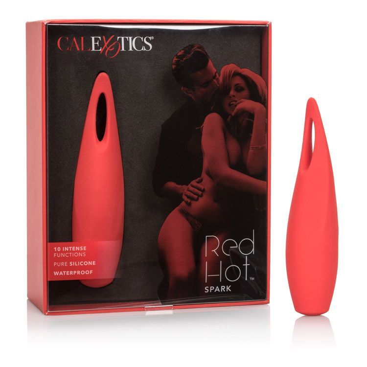 Вибратор для клитора CalExotics Red Hot Spark, 11,5 см (красный)