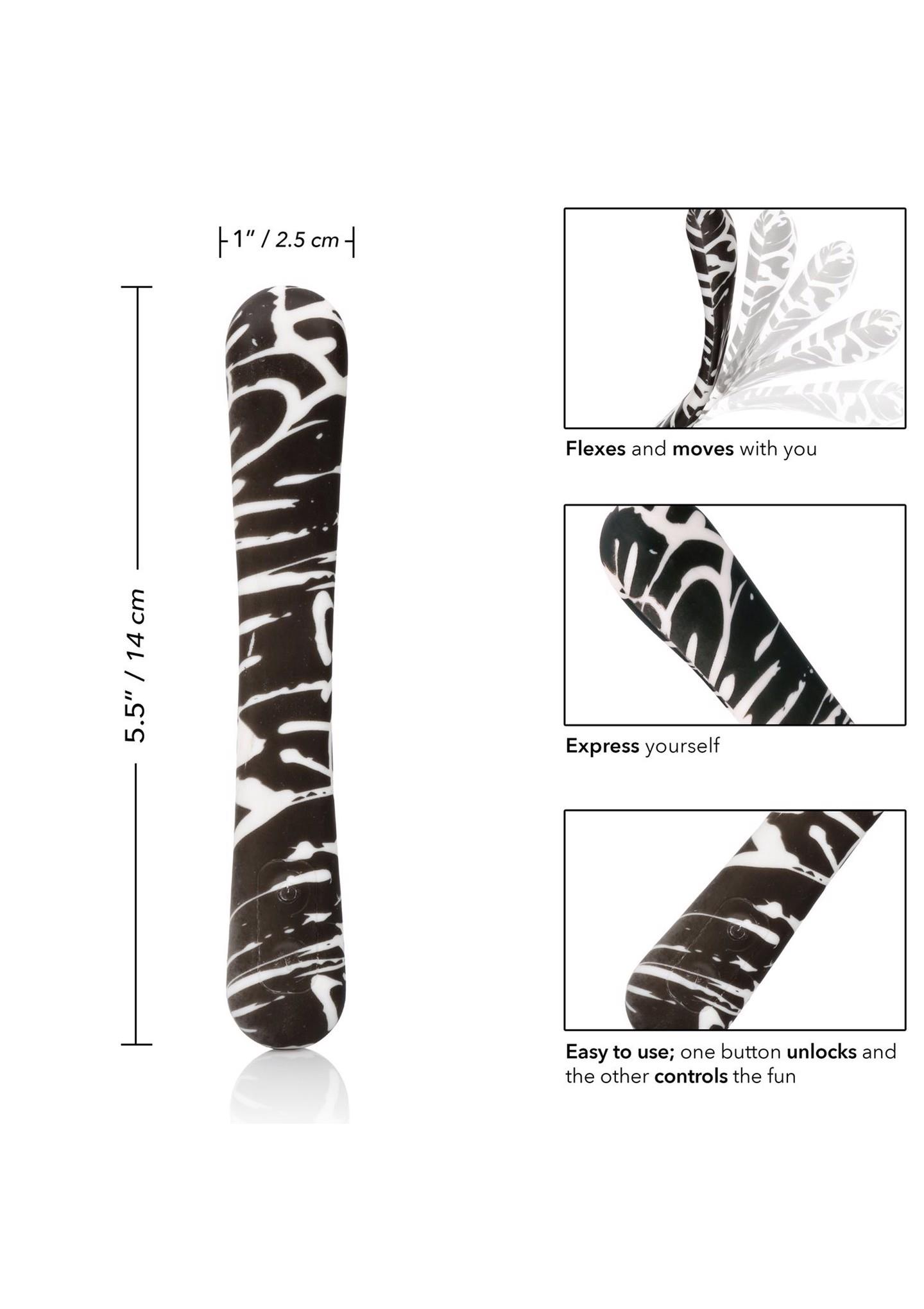 Вибратор CalExotics Hype FlexiWand, 14 см (мульти)