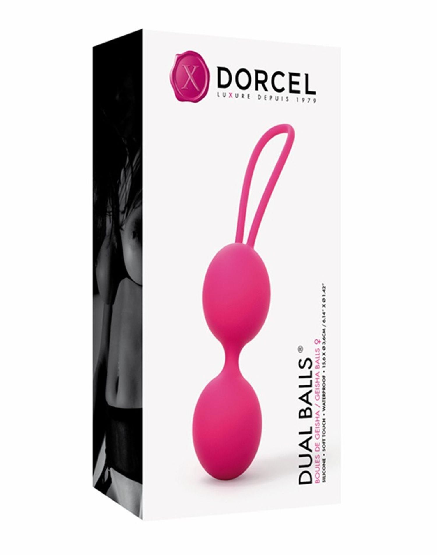 Вагинальные шарики Dorcel Dual Balls, 15.6 см (розовый)
