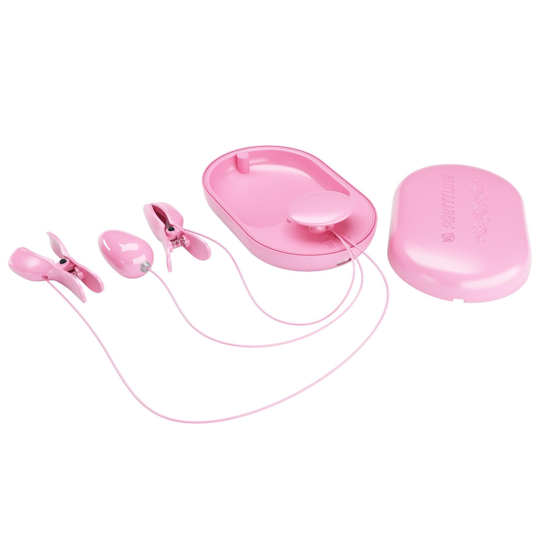 Набор для электростимуляции Pretty Love Surprise Box, 3 шт (светло-розовый)