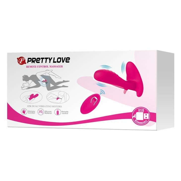 Вибратор Pretty Love Remote Control, 10 см (розовый)