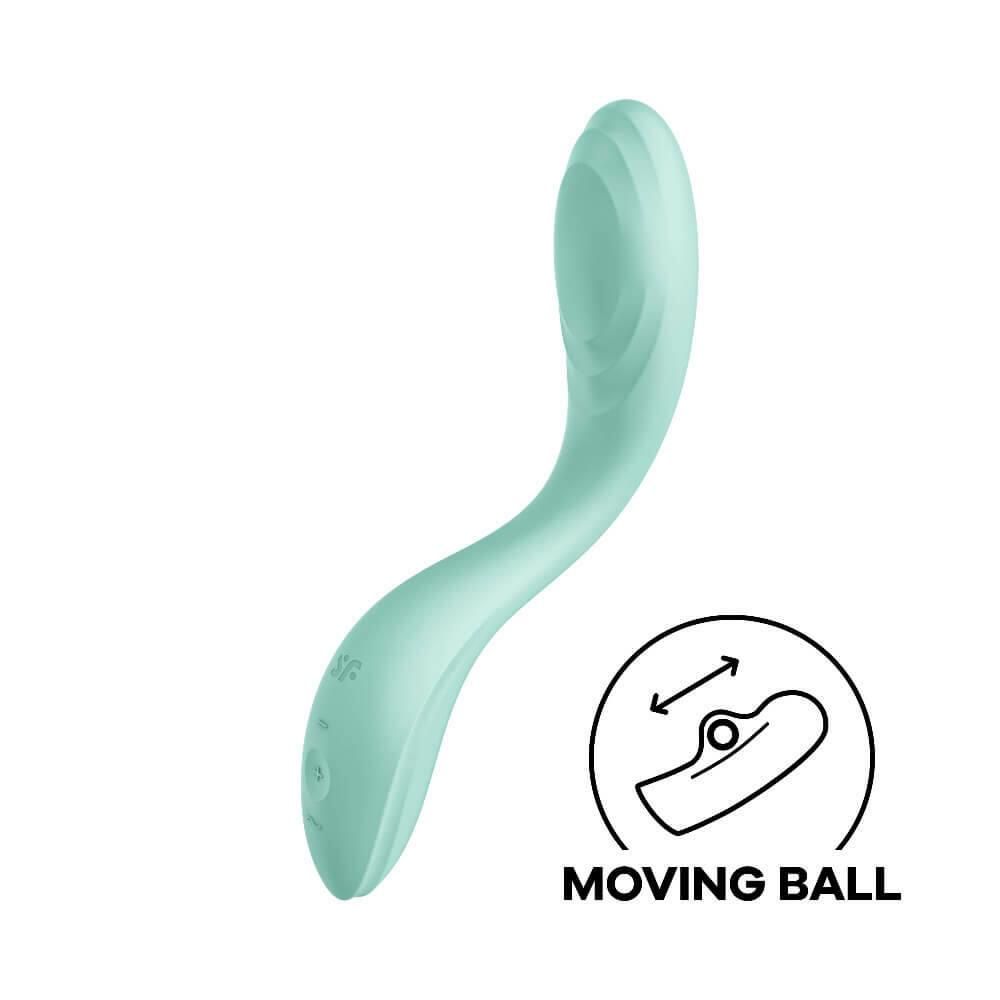 Вібратор для точки G Satisfyer Rrrolling Pleasure, 22 см (м'ятний)