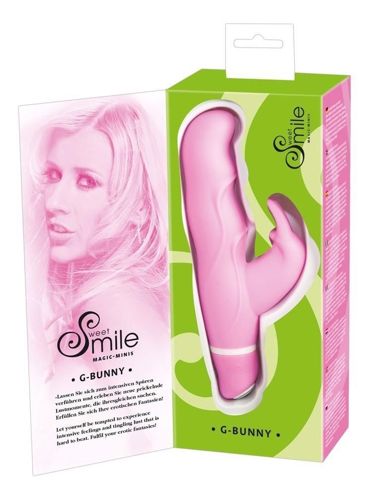 Вибратор-кролик Sweet Smile G Bunny, 15 см (розовый)