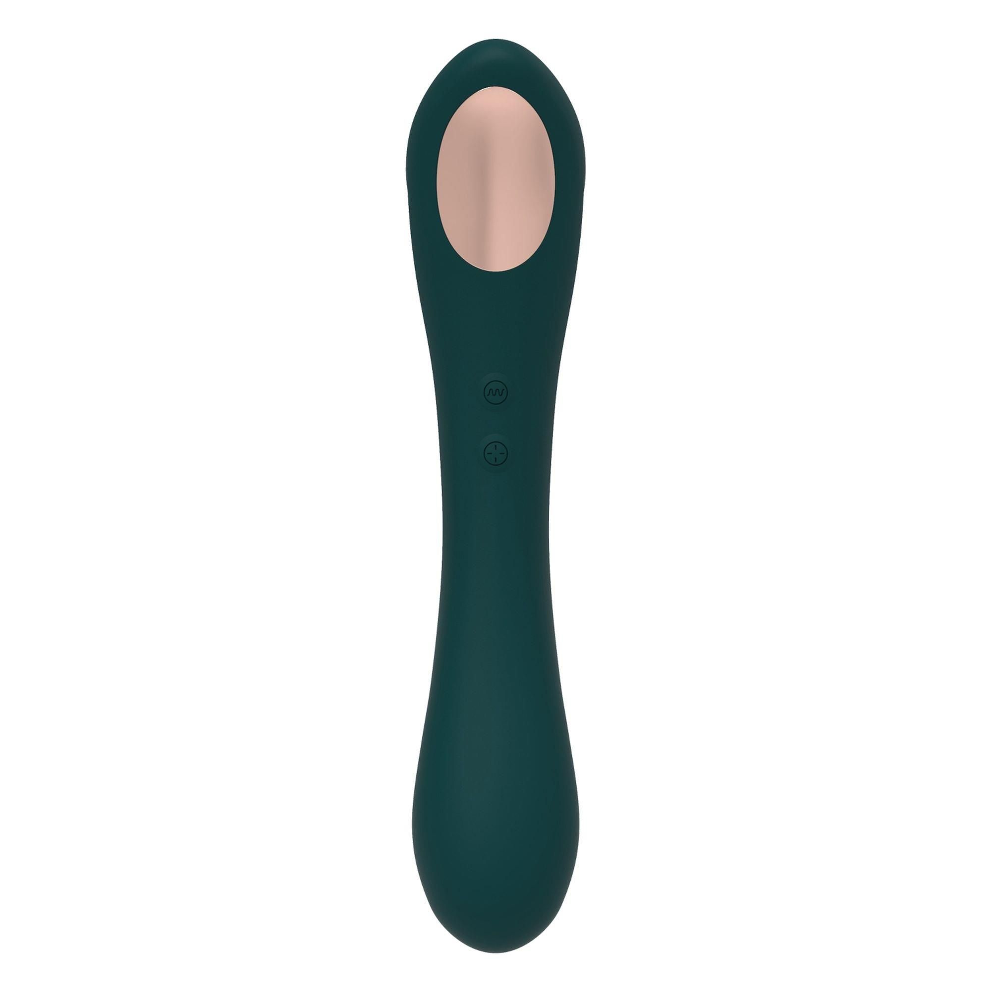 Bezdotykowy stymulator łechtaczki z wibracjami Alive New Midnight Quiver (zielony)