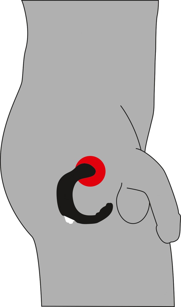Стимулятор простаты Rebel Prostate Stimulator, 26 см (черный)