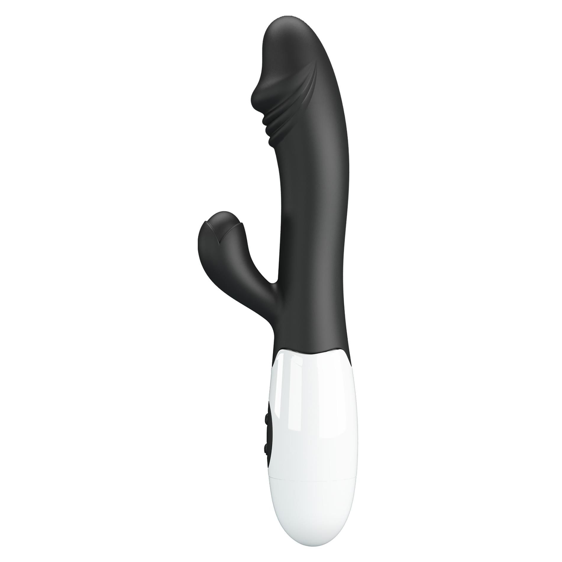 Wibrator królik Pretty Love Snappy, 19 cm (czarny)