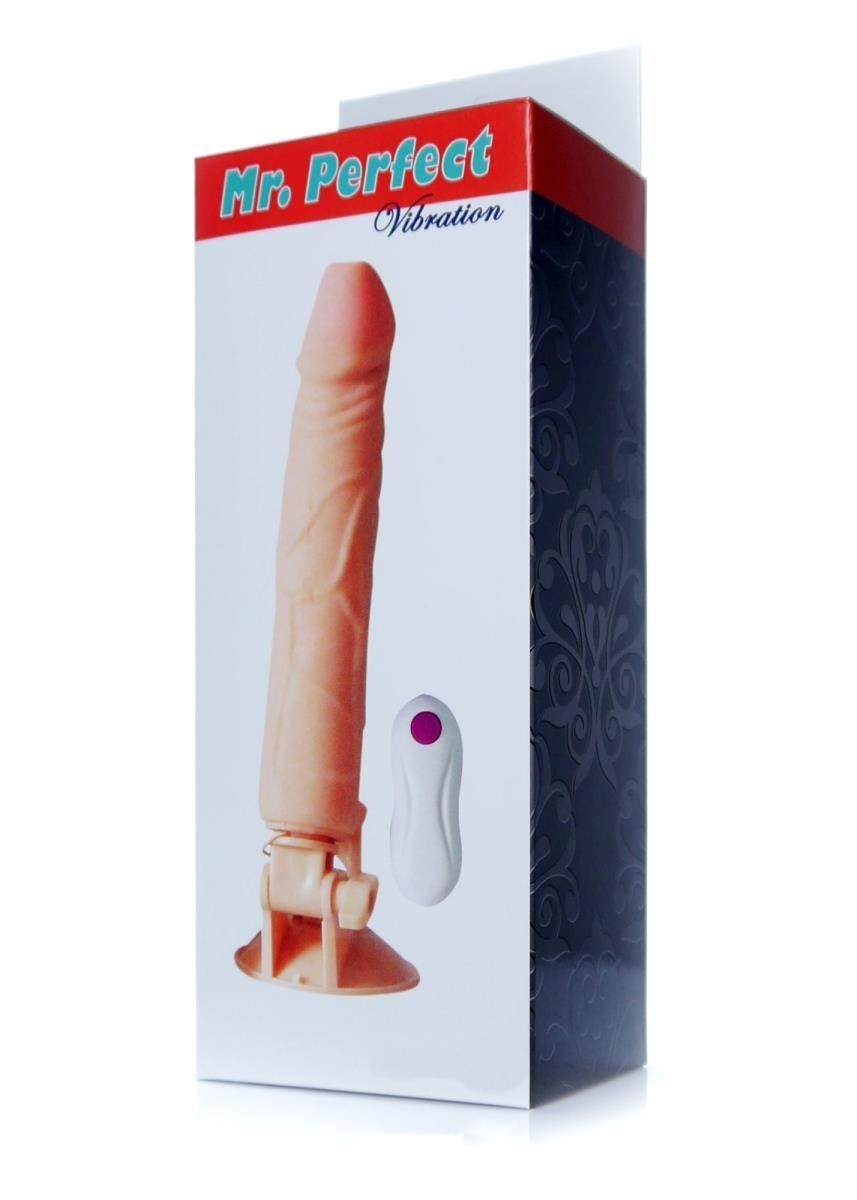 Вибратор на присоске Boss Mr. Perfect Vibration, 24,5 см (телесный)
