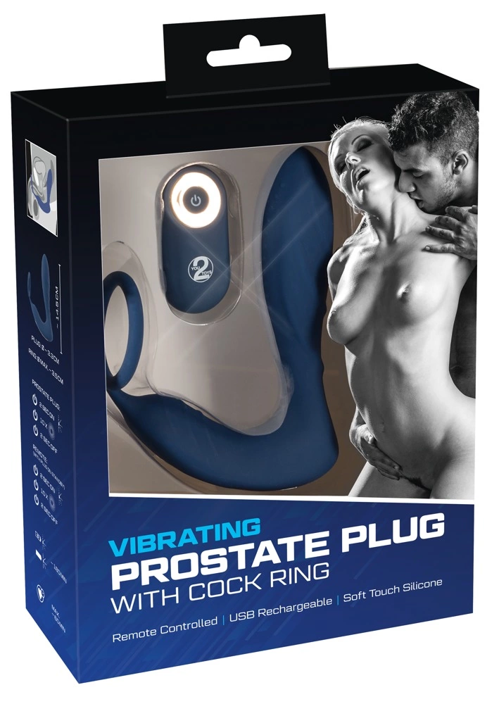 Стимулятор простаты You2Toys Prostate Plug, 14.5 см (синий)