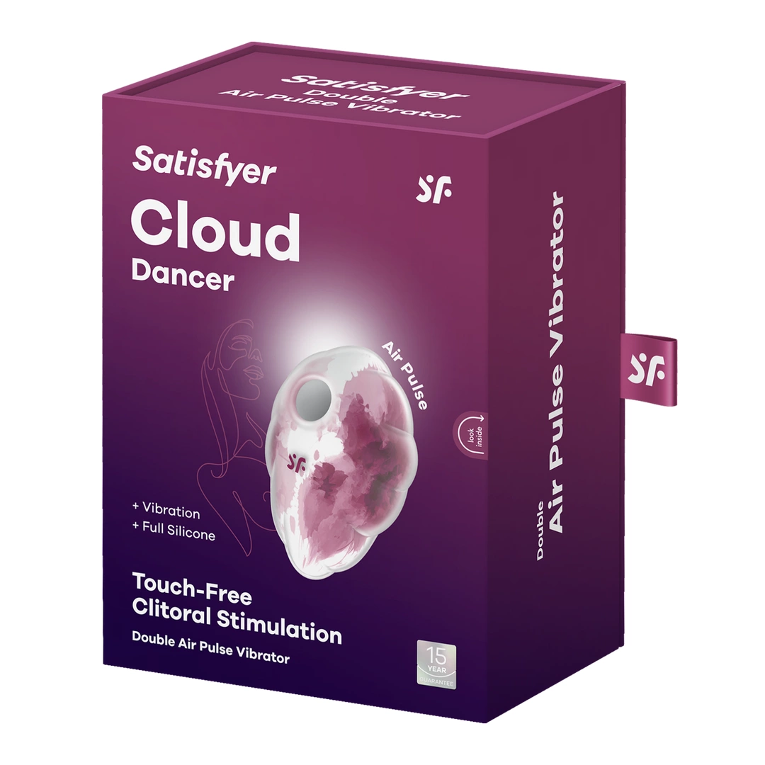 Вакуумный стимулятор клитора с вибрацией Satisfyer Cloud Dancer (розовый)