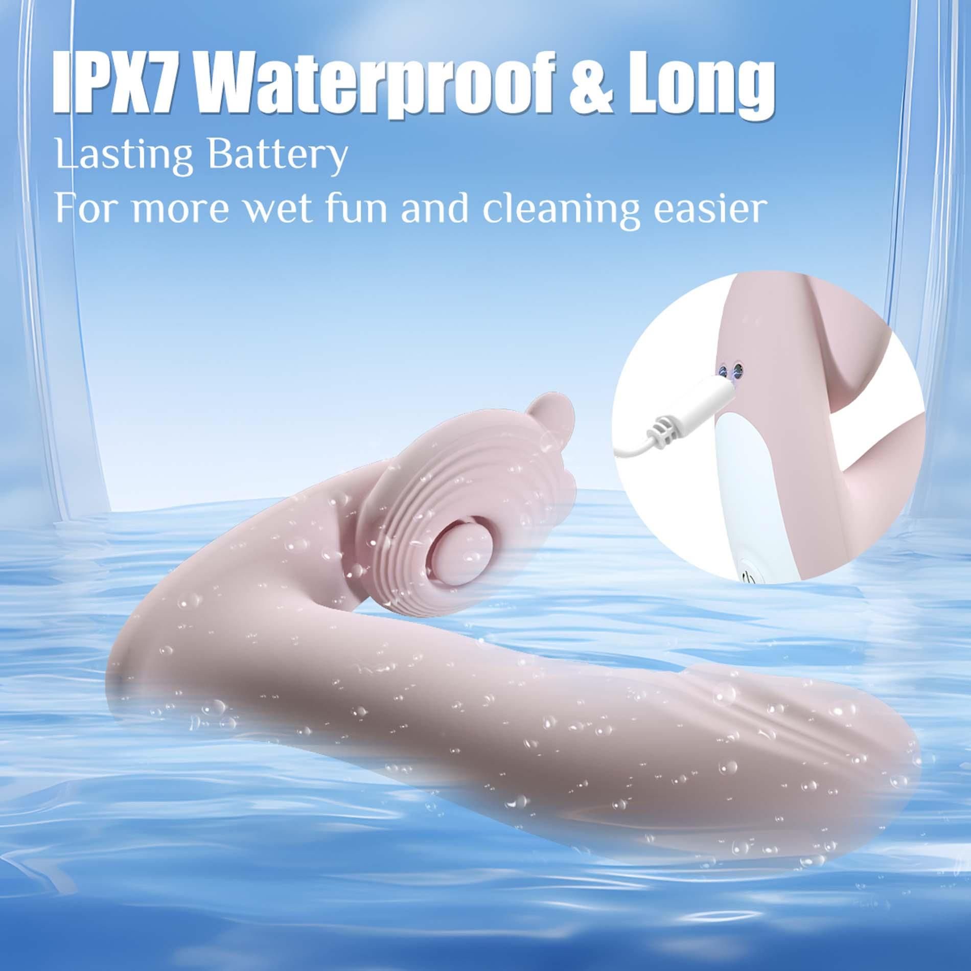 Вибратор B - Series Fox Finger function Heating + APP, 13.8 см (розовый)