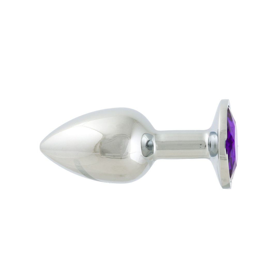 Korek analny z kryształem Simply Pleasure S, 7 cm (fioletowy)