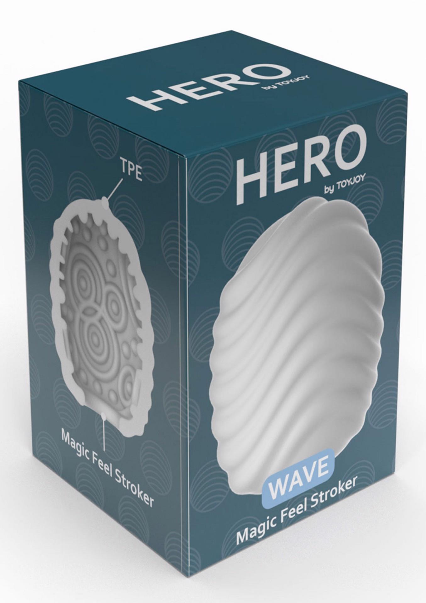 Мастурбатор Hero Wave (белый)