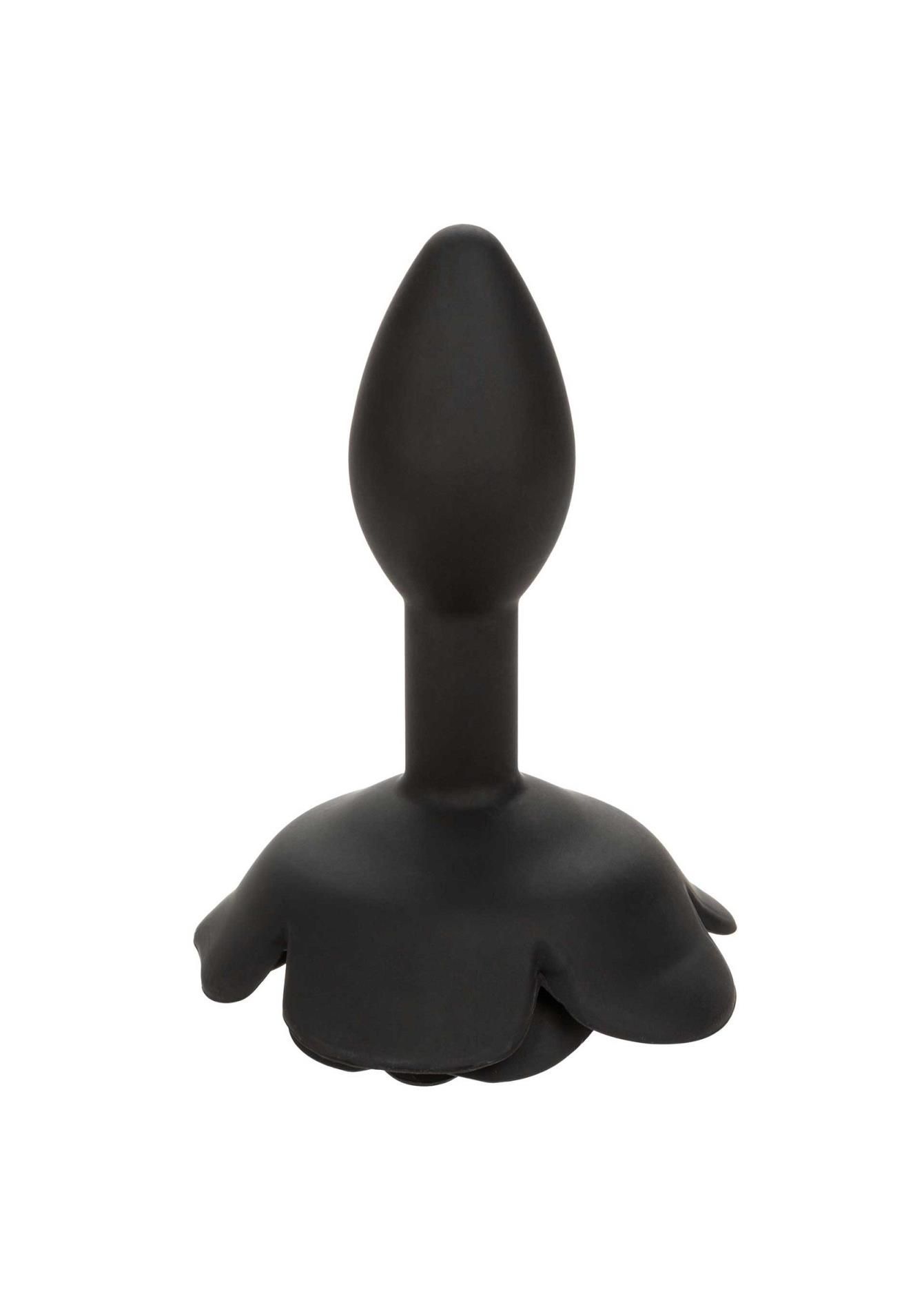 Анальная пробка Calexotics Rose Anal Plug Small, 7.5 см (черный)