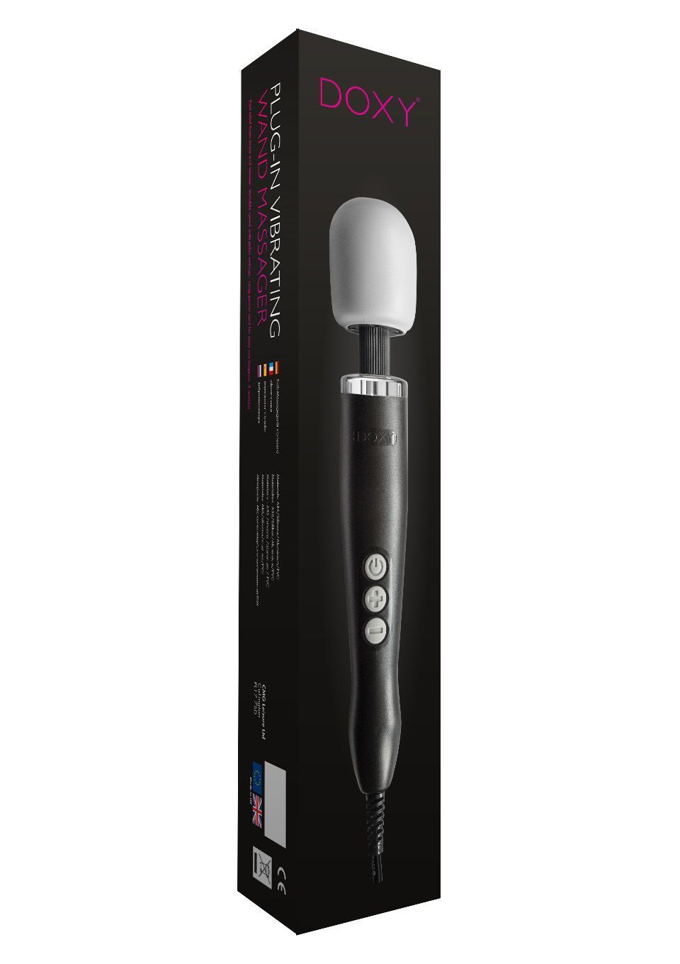 Вибромассажер Doxy Original, 34 см (черный)
