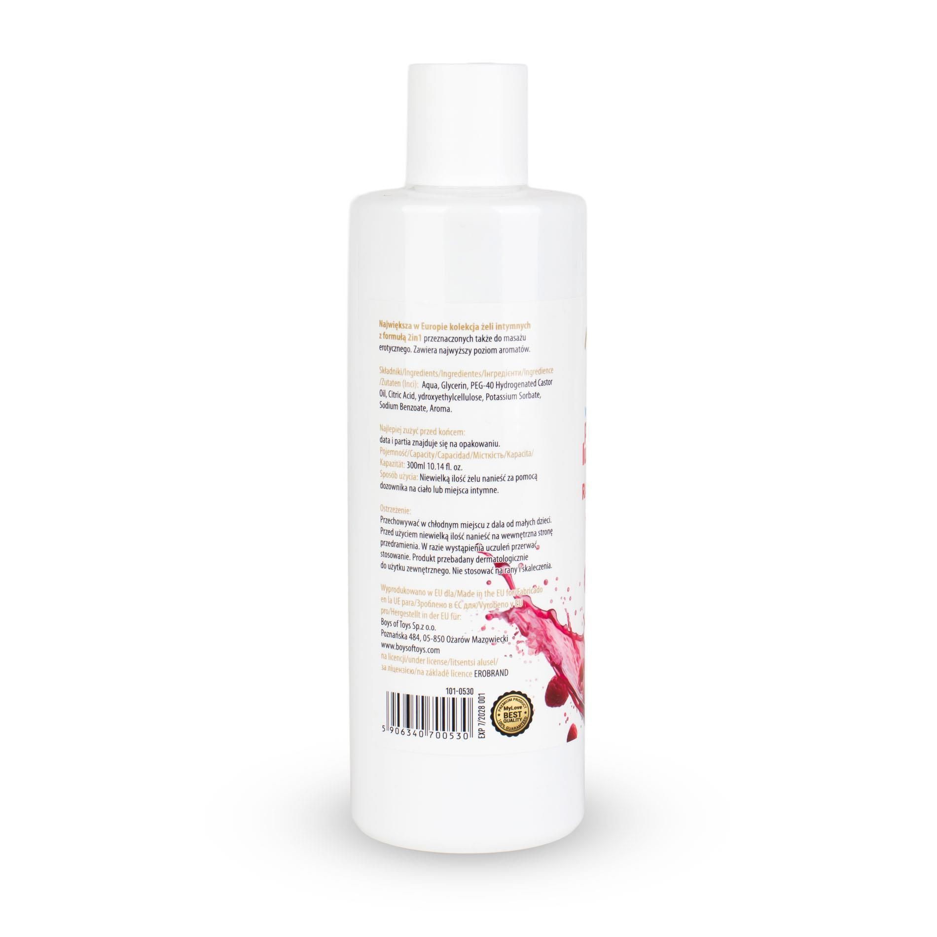 Лубрикант MyLove Aroma Series Intim&Massage 2in1 Raspberry, 300 мл