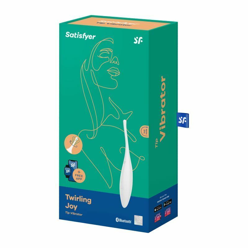 Стимулятор клитора Satisfyer Twirling Joy, 18 см (белый)