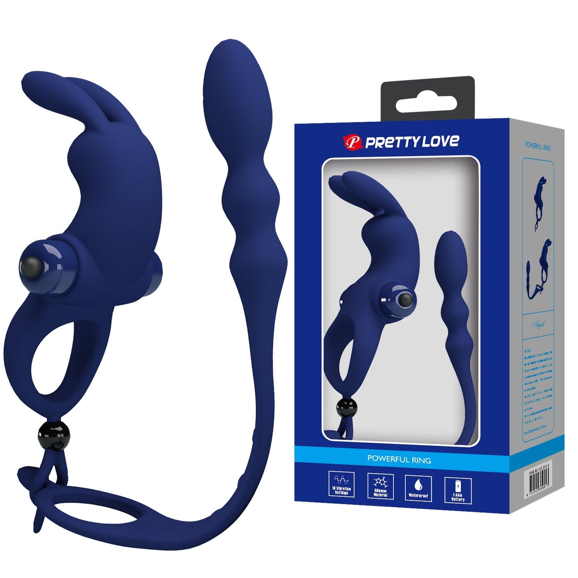 Набор игрушек Pretty Love Powerful Ring, 24,5 см (синий)