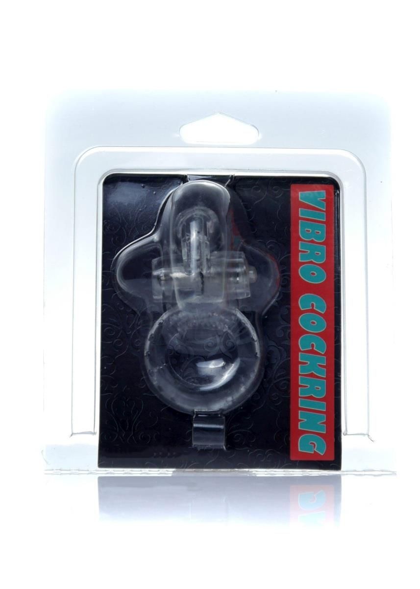 Ерекційне кільце Boss Series Rabbit Vibro Cock Ring, 7,5 см (прозорий)
