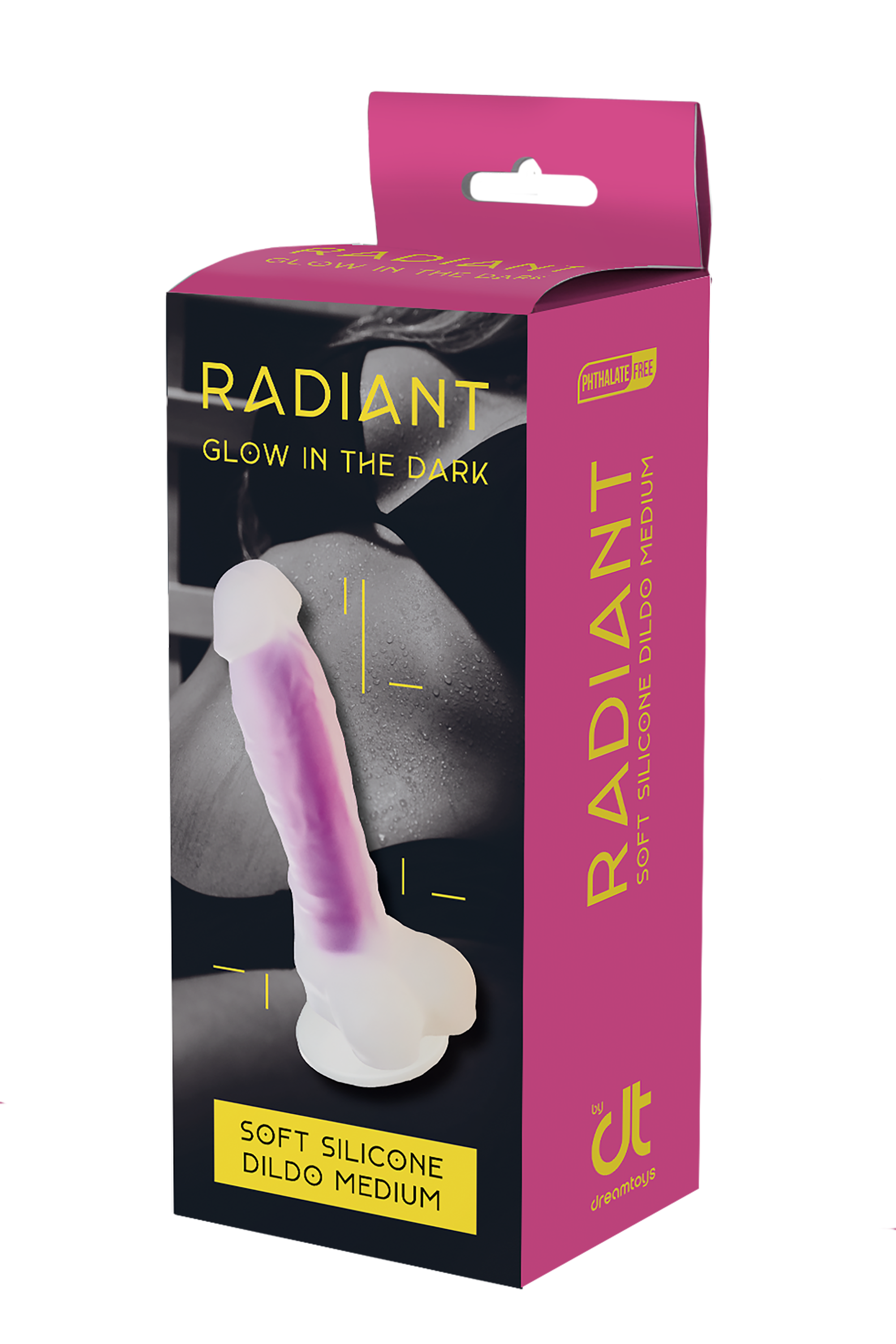 Неоновый фаллоимитатор DreamToys Radiant, 19 см (синий)