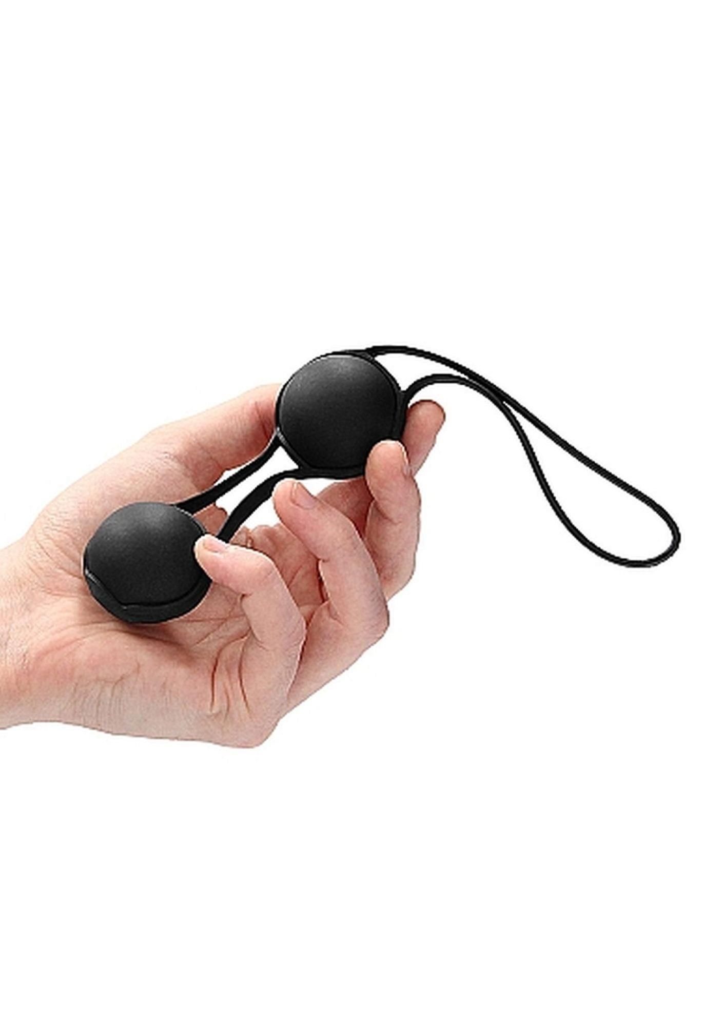 Вагинальные шарики Natural Pleasure Geisha Balls Biodegradable, 21 см (черный)