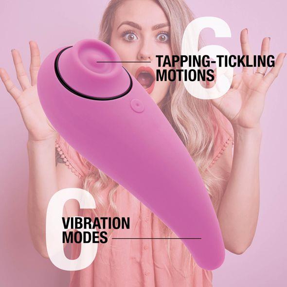 Вибратор с пульсацией FeelzToys FemmeGasm, 14 см (розовый)