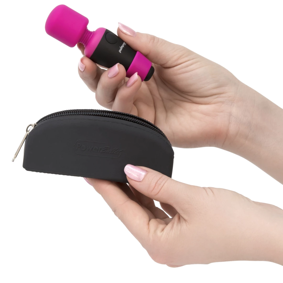 Мини-вибратор PalmPower Pocket Wand Massager, 9 см (черный)