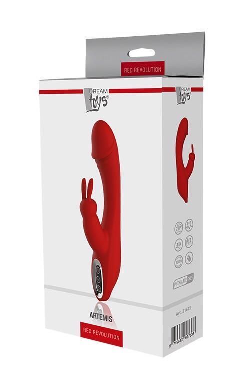 Вибратор-кролик Dream Toys Red Revolution Artemis, 21 см (красный)