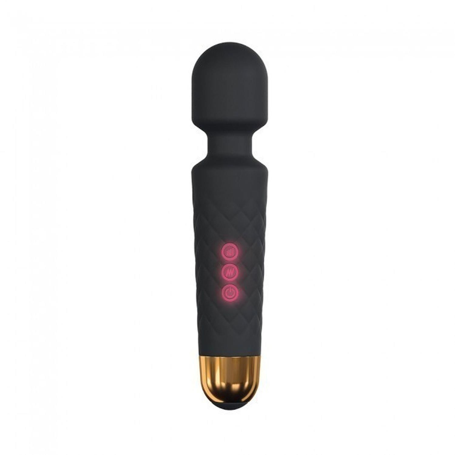 Вібромасажер з насадками Dorcel Kit Wanderful, 20 см (чорний)