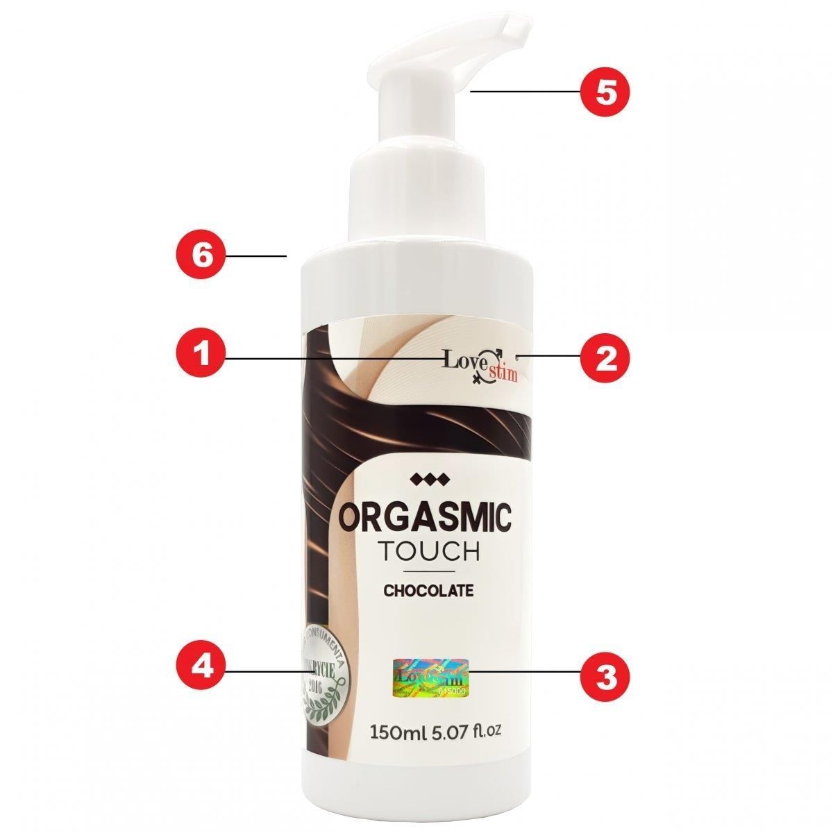 Массажный гель LoveStim Orgasmic Touch Chocolate, 150 мл