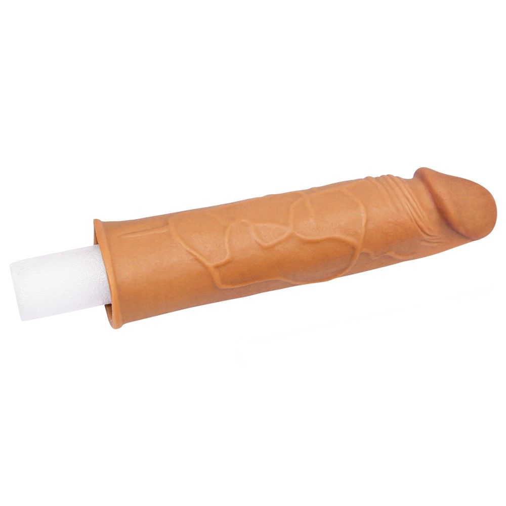 Насадка на пенис Lovetoy Pleasure X-Tender Series, 17 см (коричневый)