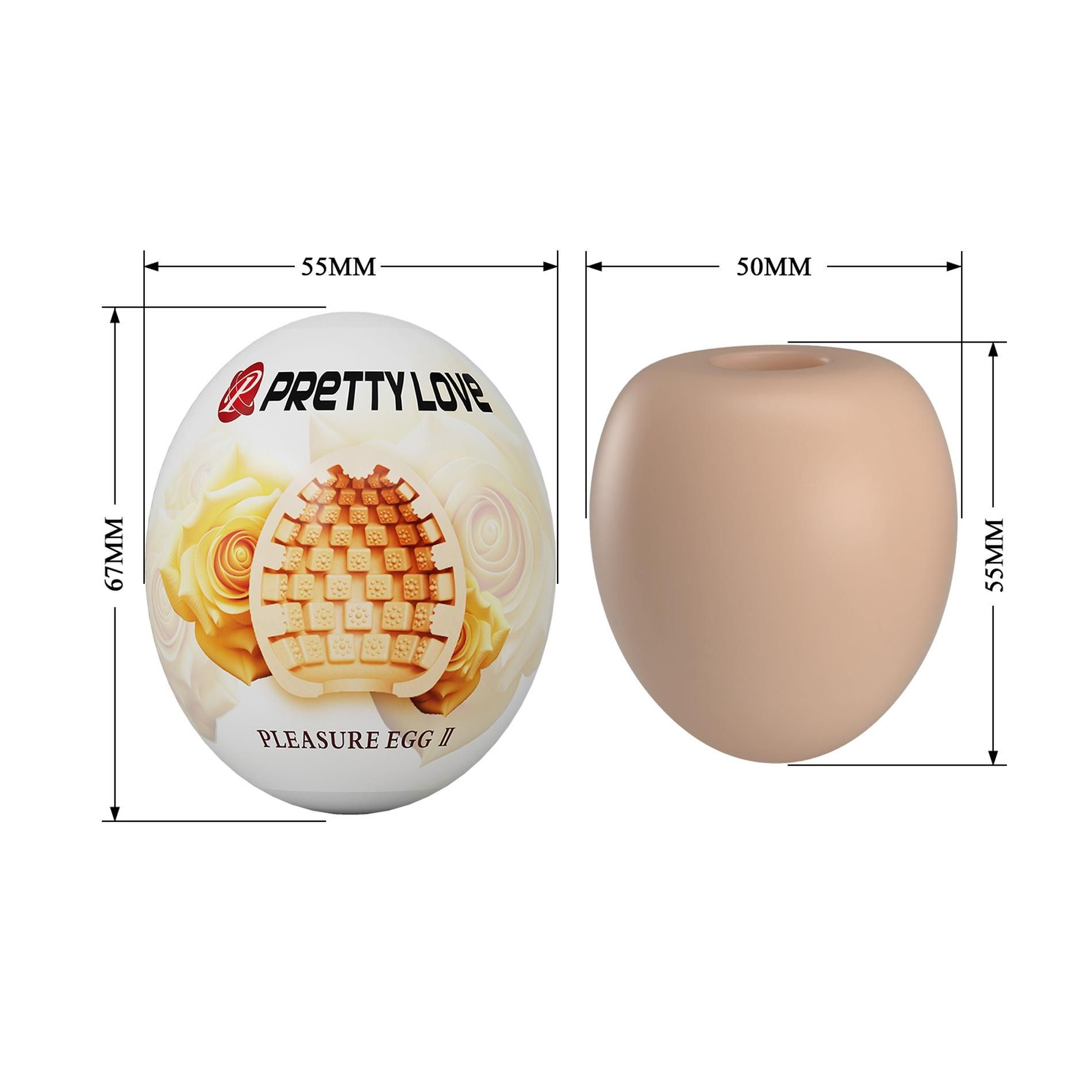 Мастурбатор яйцо Pretty Love Pleasure Egg II (бежевый)