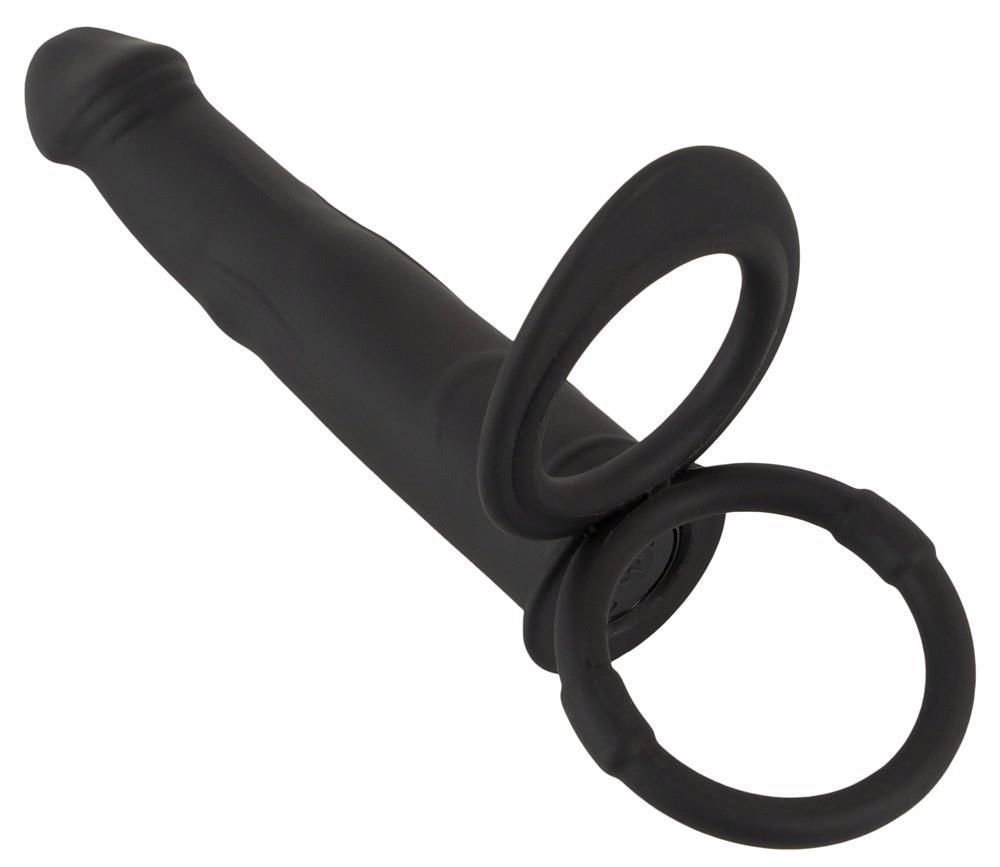 Насадка на пенис Black Velvets RC Double Fucker, 13.1 см (черный)