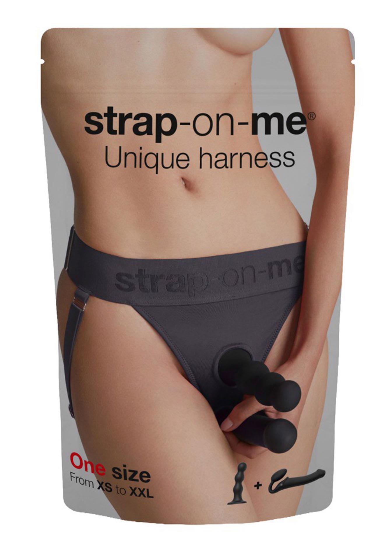 Strap-on-me Unique Lingerie Harness - Strapon, Szary, One size