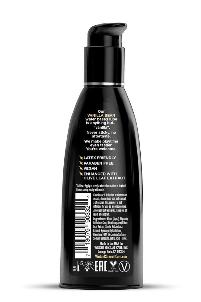 Лубрикант на водній основі Wicked Aqua Vanilla Bean, 60 мл