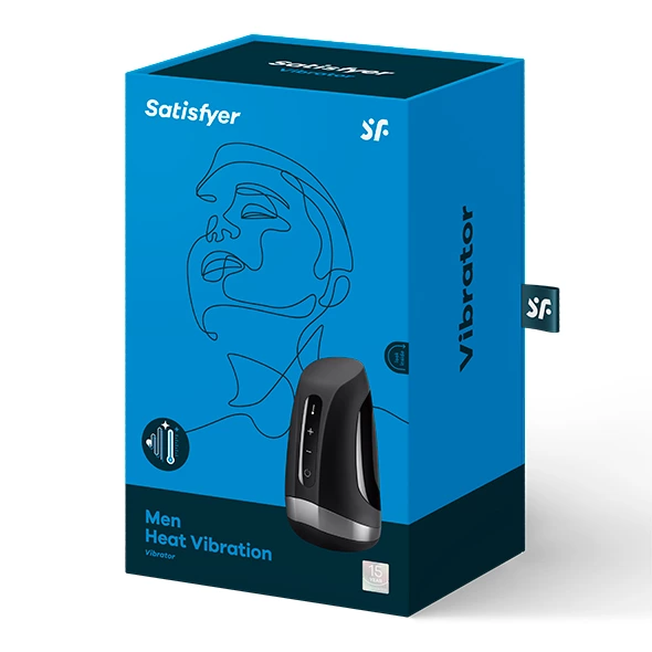 Masturbator wielofunkcyjny Satisfyer Men Heat Vibration (czarny)