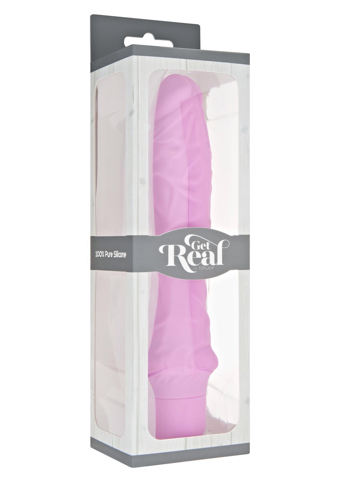 Вибратор Get Real Classic Large, 25 см (розовый)