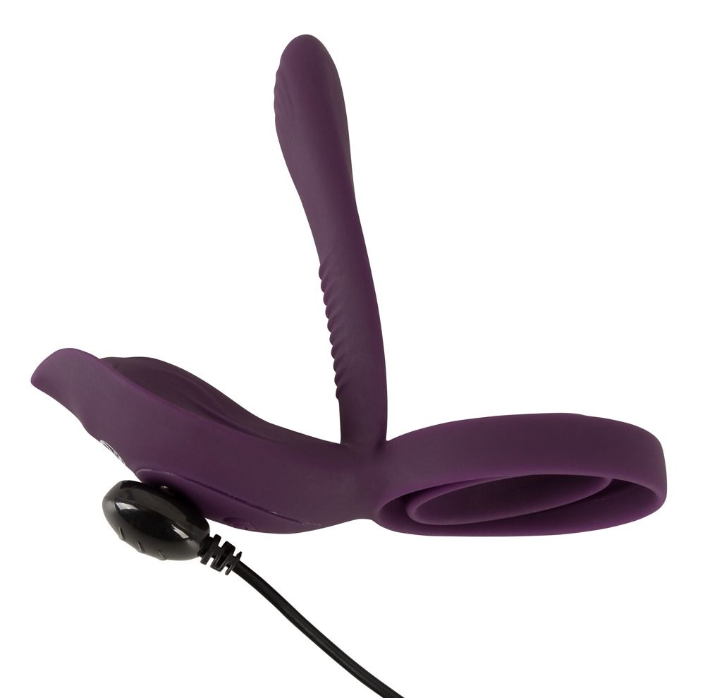 Эрекционное кольцо Couples Choice Couple's Vibrator 2, 11.2 см (фиолетовый)
