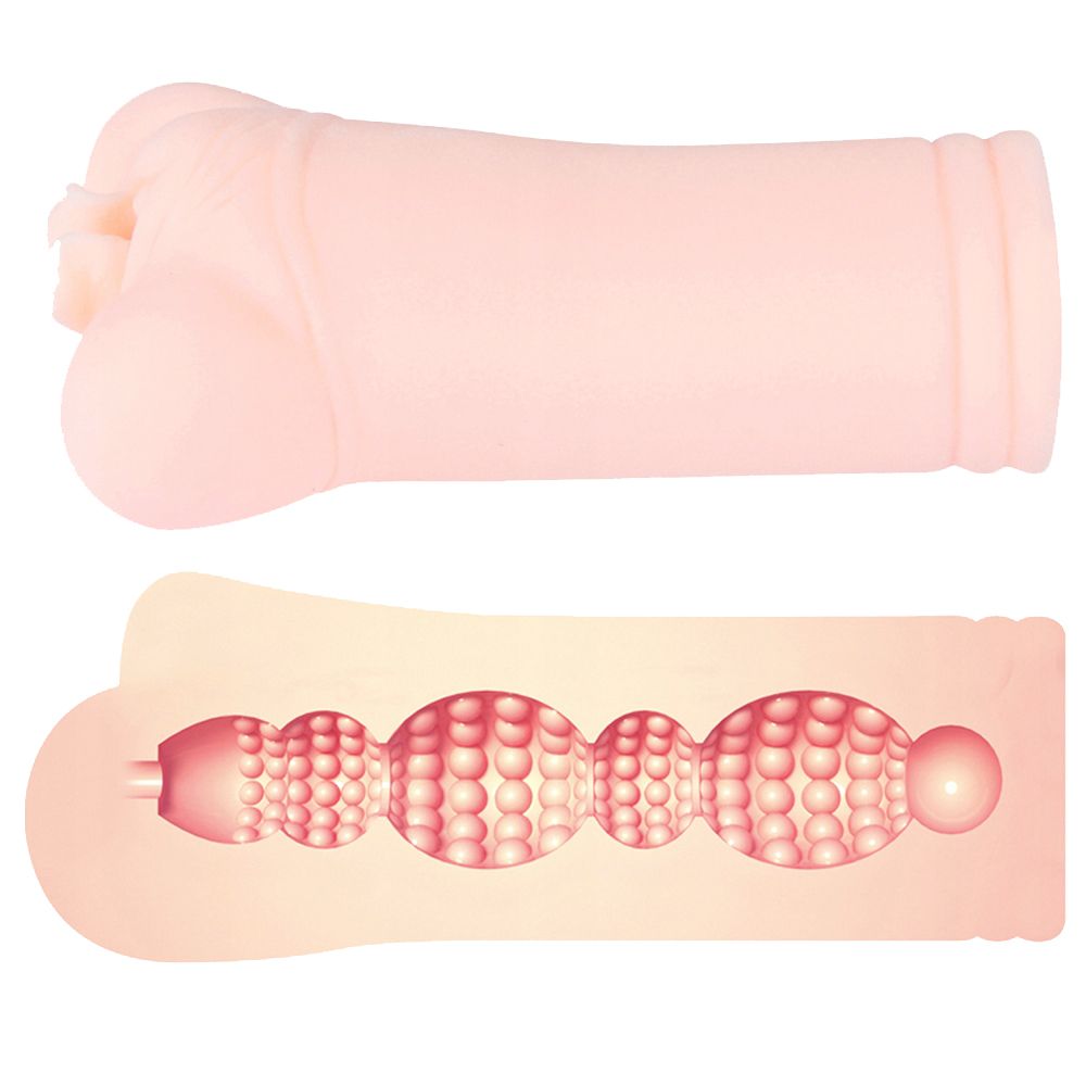 Kokos May - Masturbator, W kolorze cielistym, 14.5 cm