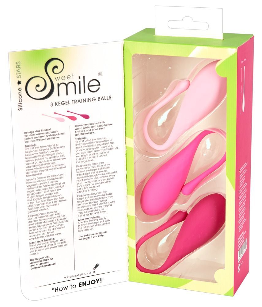 Вагинальные шарики Sweet Smile 3 Kegel Training Balls, 3 шт (мульти)
