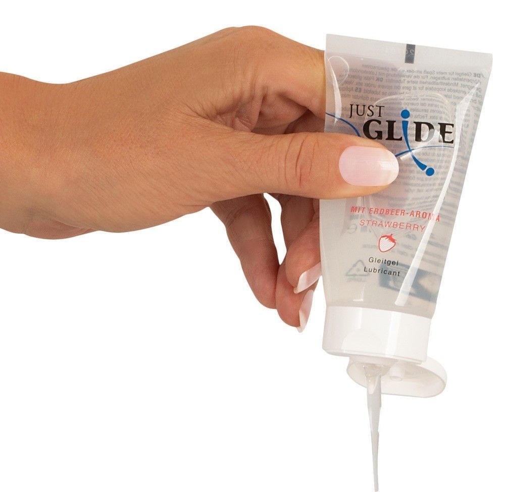 Lubrykant na bazie wody Just Glide Strawberry, 50 ml