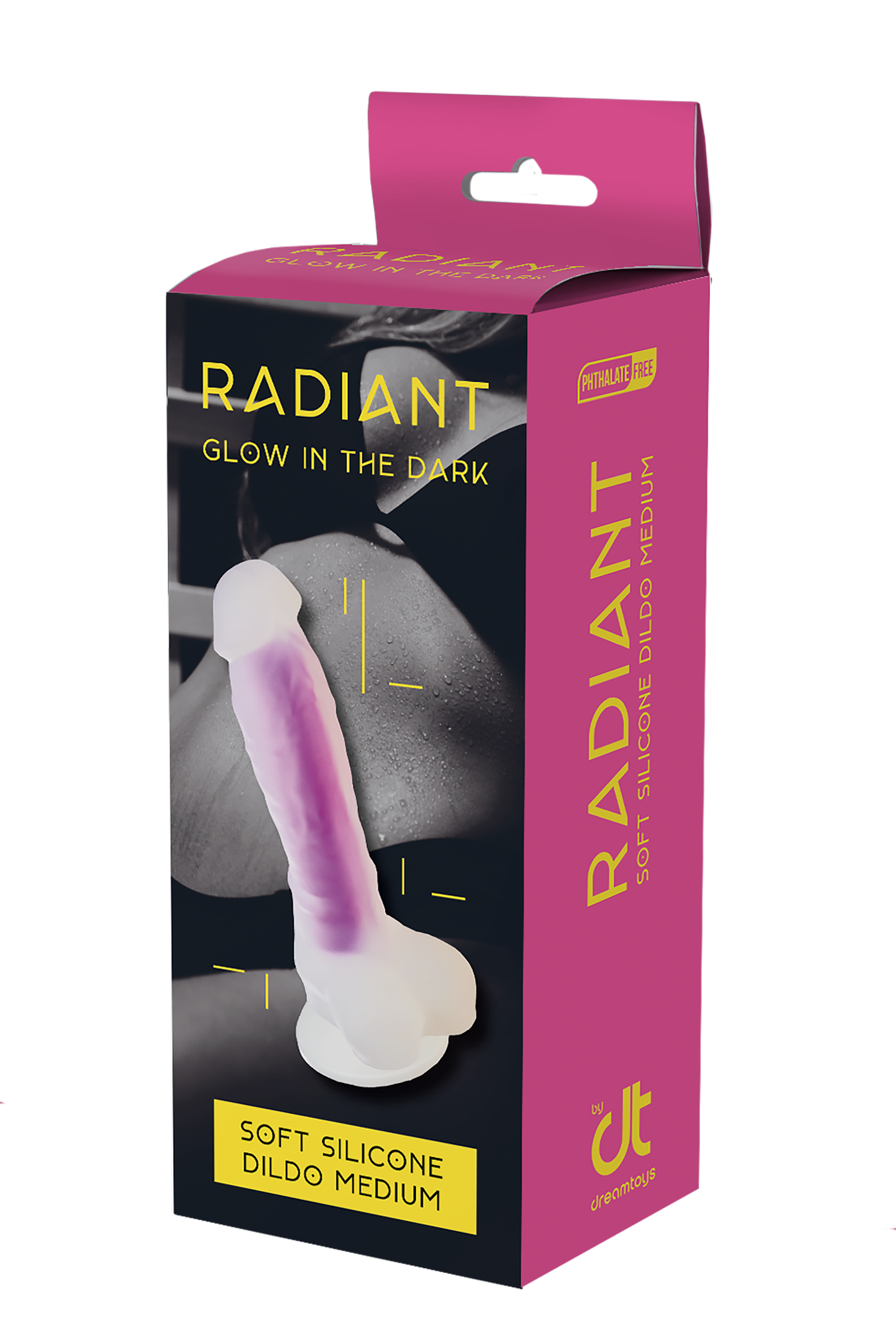 Неоновий фалоімітатор DreamToys Radiant, 19 см (синій)