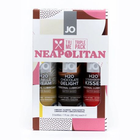 Набор оральных смазок System JO Tri-Me Triple Pack Neapolitan, 3 шт