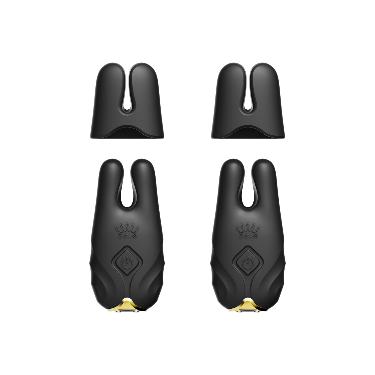 Вибратор для груди Zalo Nave Obsidian, 6,3 см (черный)