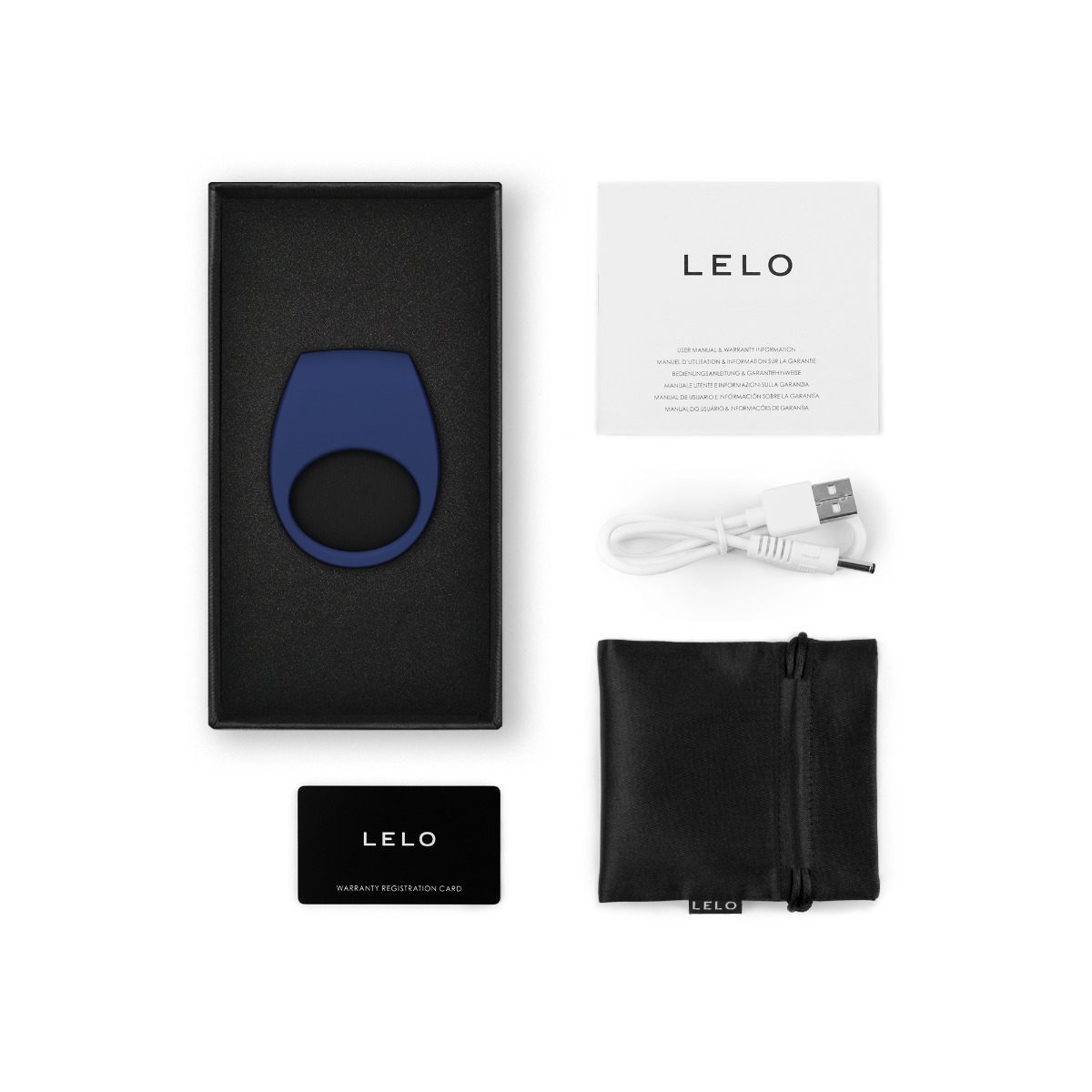 Виброкольцо Lelo Tor 3, 6 см (синий)