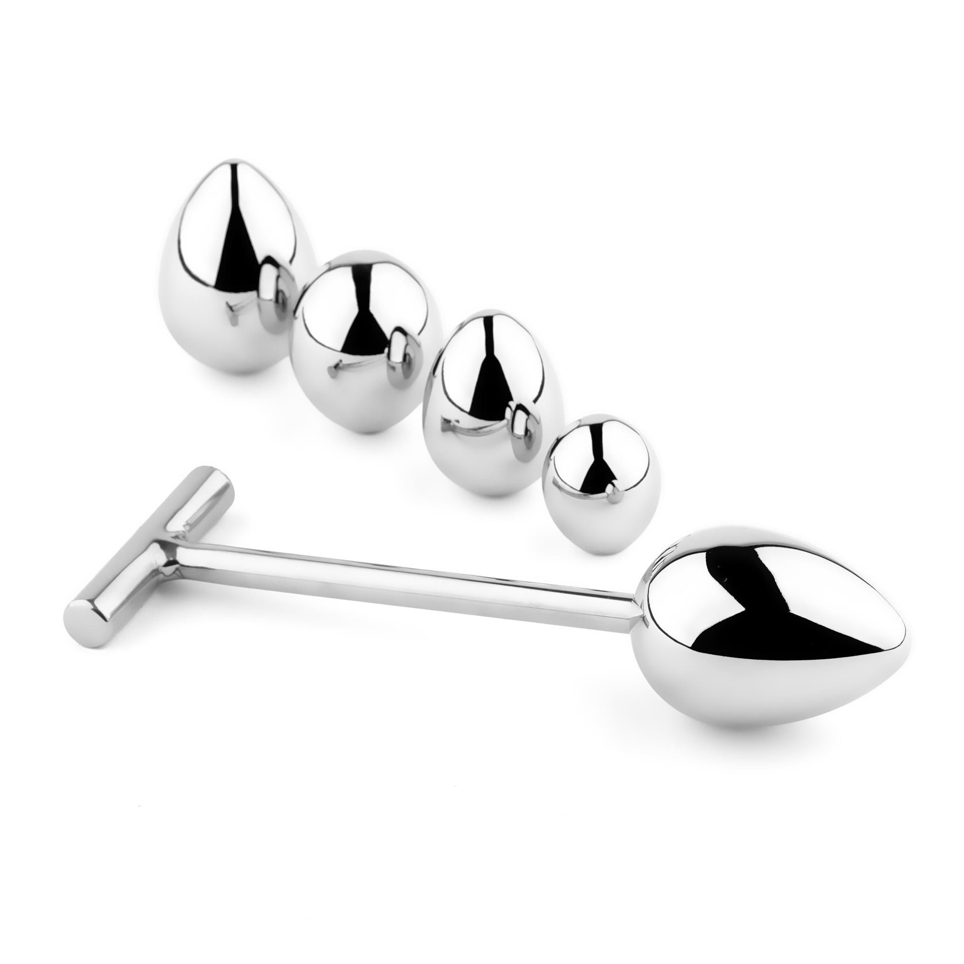 Анальная пробка B - Series HeavyFun Jewellery № 3, 16.5 см (серебристый)